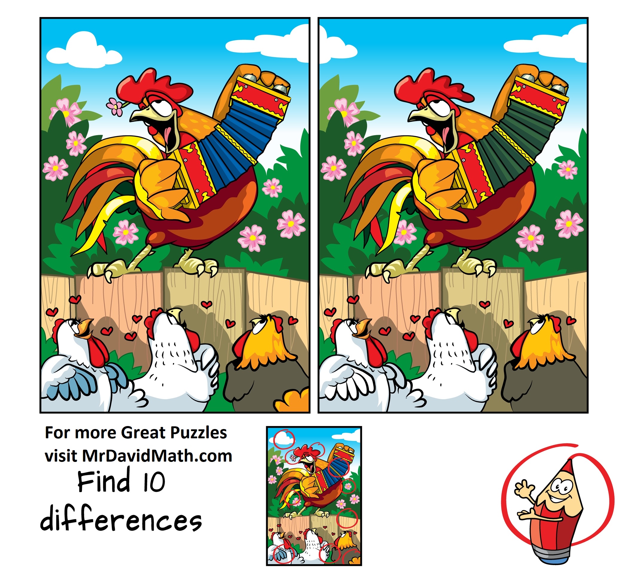 Spot the difference Medium – Mr David Math