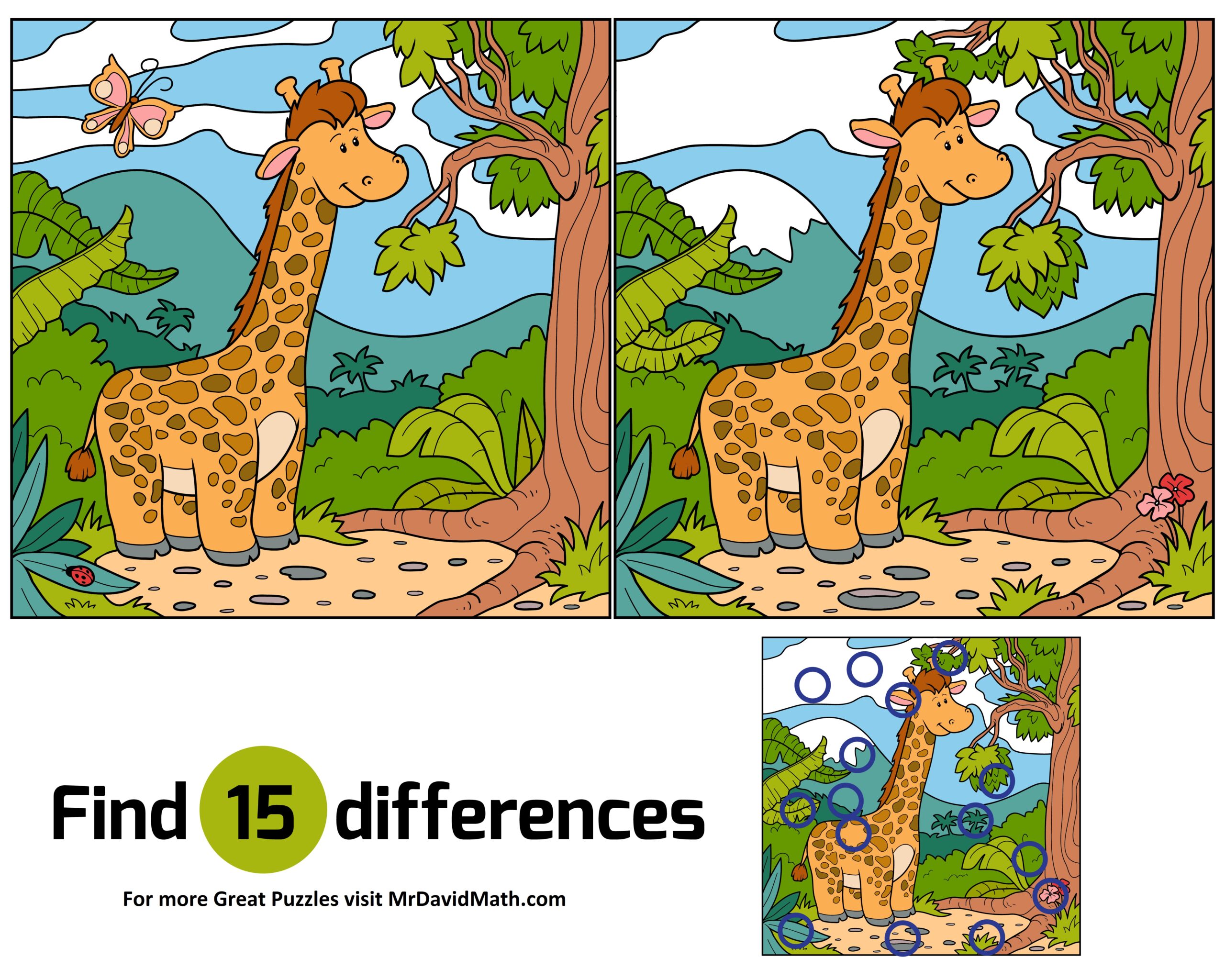 Spot the difference Medium – Mr David Math