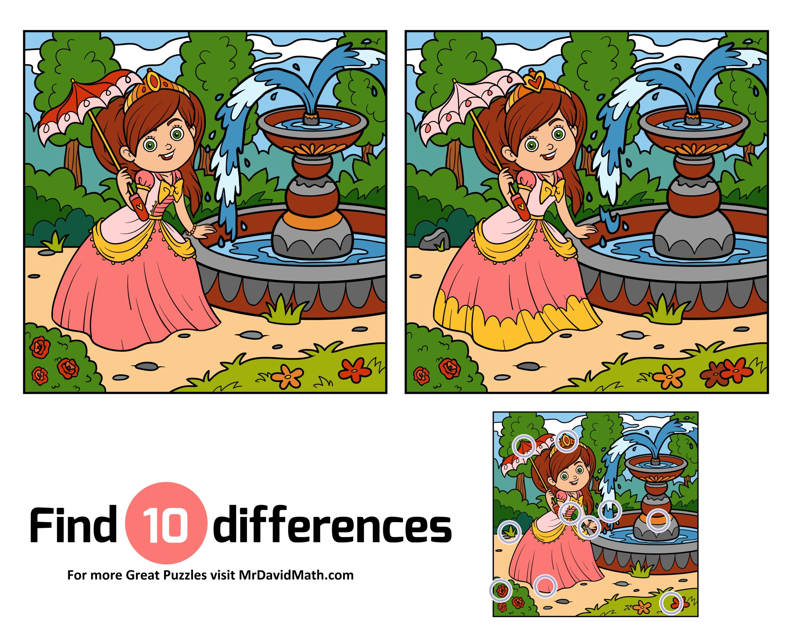 Spot the difference Medium – Mr David Math