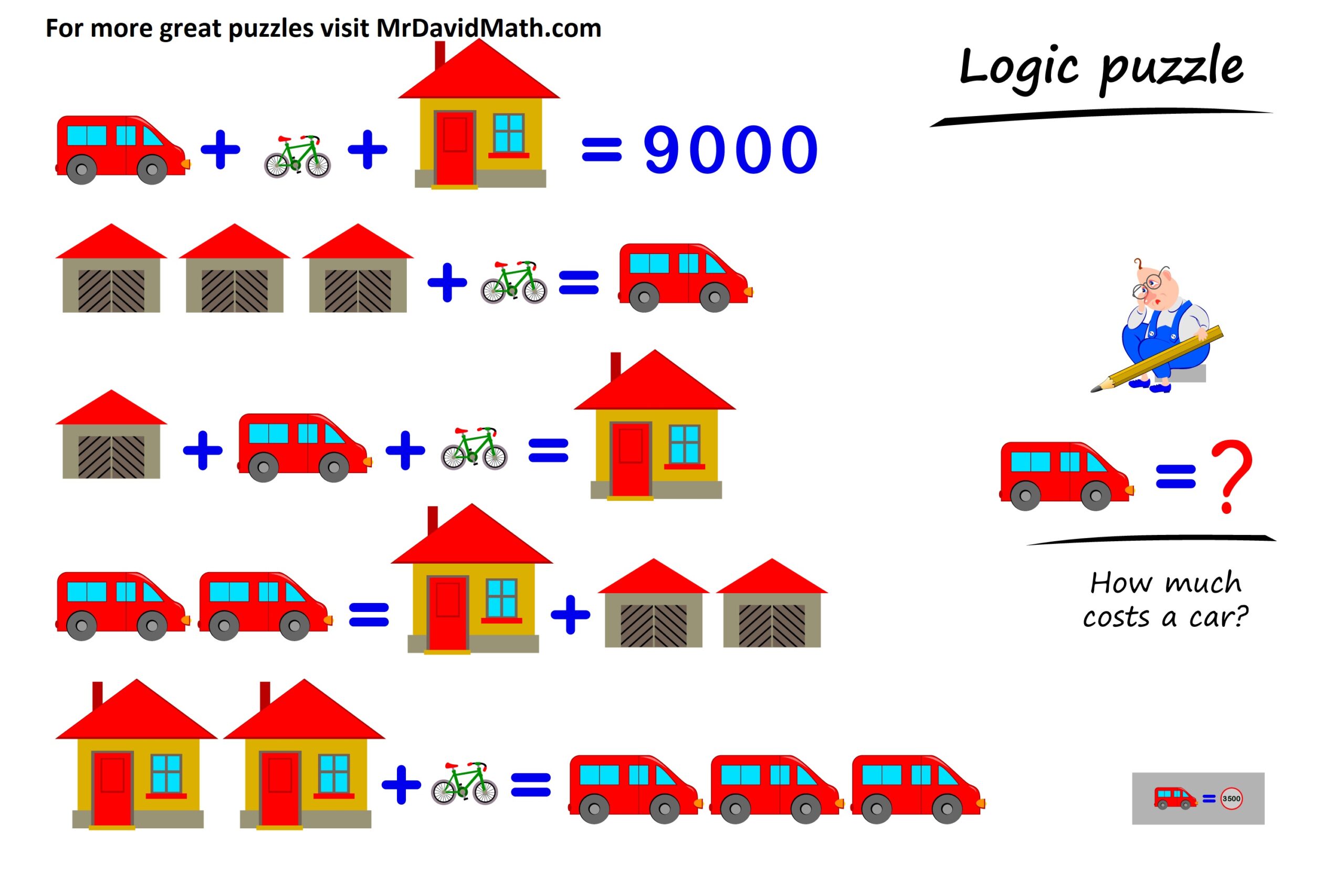 Math Puzzle (Hard) – Mr David Math