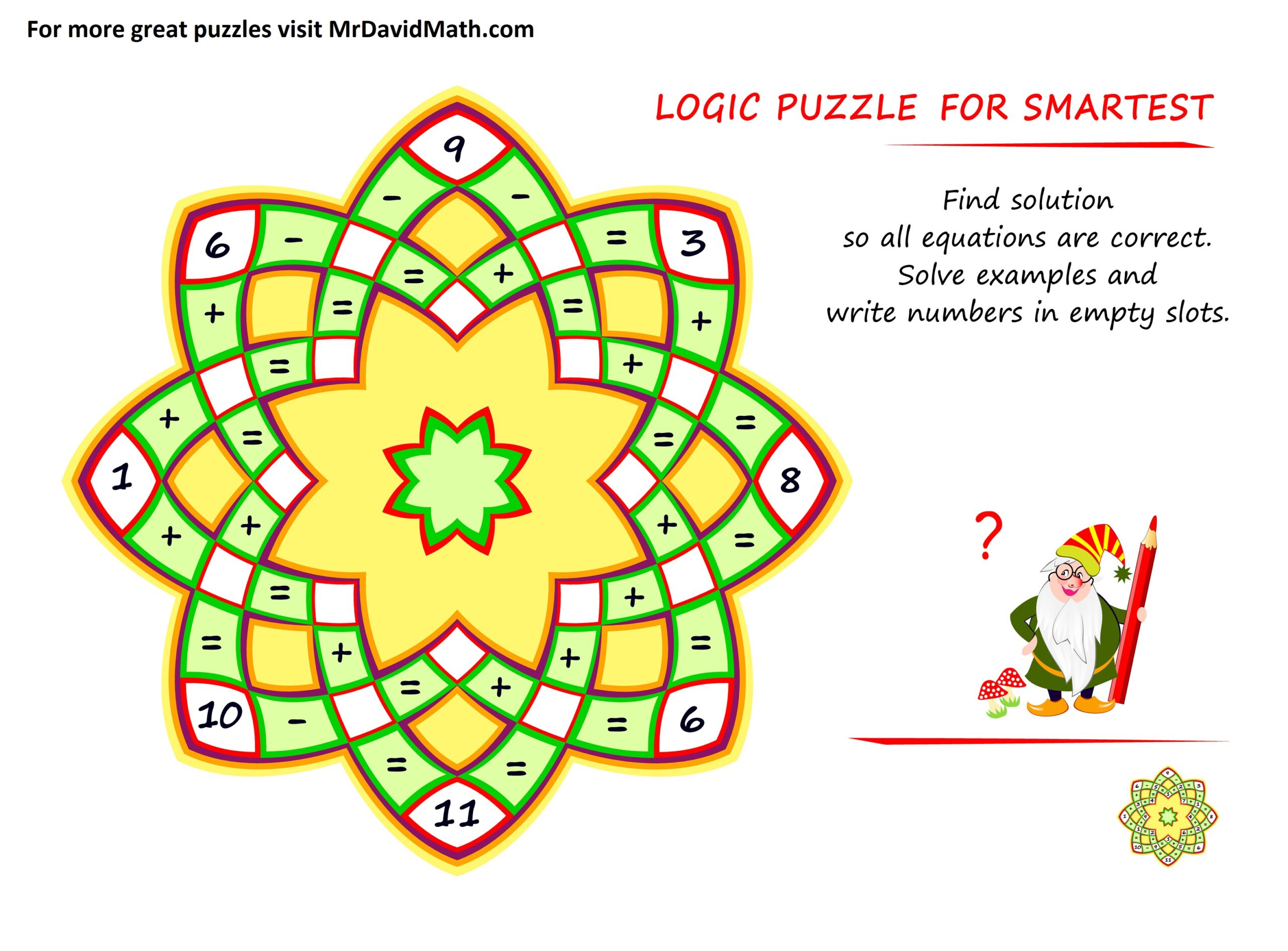 Math Puzzle (Hard) – Mr David Math